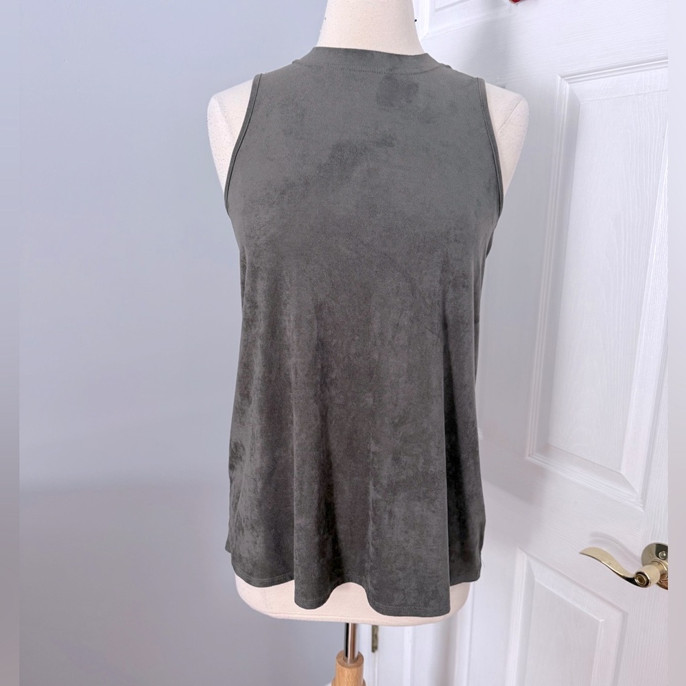 Alyx Faux Suede Sleeveless Top